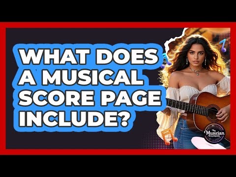 What Does A Musical Score Page Include?