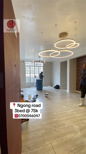 📍Ngong rd 3 bedroom @ 75k Spacious living room Dining space Closed kitchen Laundry area Master en-suite Guest clock room Speed lift For more info:0700546047