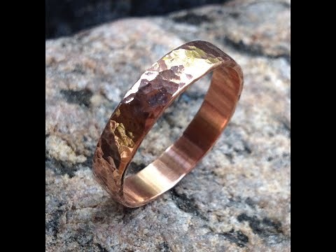 Making a Hammered Copper Ring