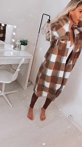 8.7K views · 77 reactions | Boxing Day SALE is now on!! 壟 Longline Shacket restocked & selling out fast!! We love!! Click here- https://candylane.co.uk/collections/new-in-dresses/products/lila-brown-check-print-longline-shacket | Urban Peaches | Facebook
