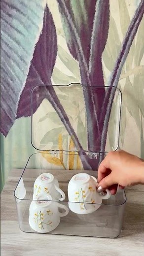 Transparent flip-top Storage Box
