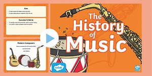 The History of Music: The Modern Period of Music and Composers PowerPoint