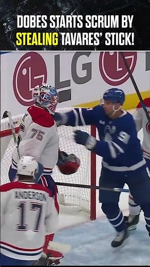 Dobes STEALS Tavares' stick! 🤣