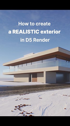 D5 Render on Instagram: "🔍 How to create a realistic exterior in D5 Render? Special thanks to @nunosilva3d for such a useful tutorial ✨ 🎵Strangers by Kenya Grace #3dartists #3danimation #3drendering #3dvisualisation #visualization #renderzone #renderbox #design #exteriordesign #architecture #archviz #speedtutorial"