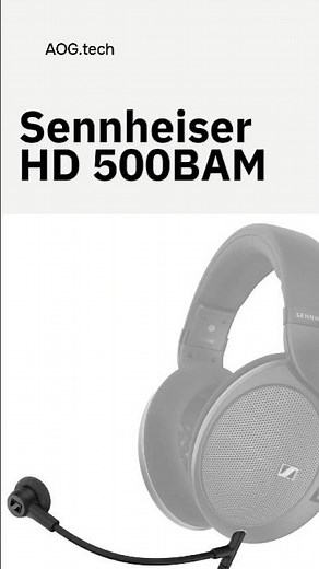 Sennheiser has something NEW! HD 500 BAM a pro arm for your mic. #Sennheiser #Headphones #AOG.tech