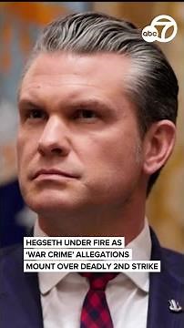 Hegseth under fire as 'war crime' allegations mount