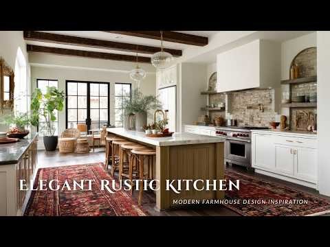 Elegant Rustic Kitchen Ideas for Timeless Living | Modern Farmhouse Design Inspiration