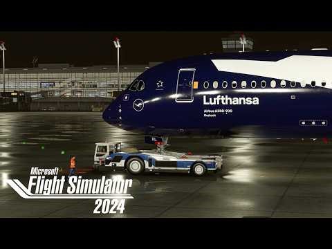 INSANE REALISM: Flight Simulator 2024 Munich ✈ New York | RTX™ 4090 4K UHD | Inibuilds A350-900