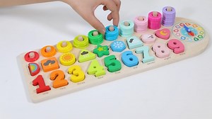 Watch QZMTOY Counting Shape Stacker with Clock on Amazon Live