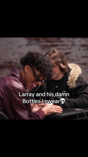 Ever since I saw that bottle, I knew he was gonna do that #Debate #Larray #FYP #Viral