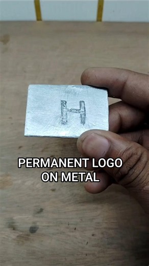 How to Make a Permanent Logo on Metal Using Electrolysis#experiment