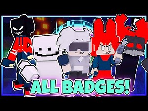 HOW TO GET ALL 27 BADGES in ANOTHER FRIDAY NIGHT FUNK GAME (AFNG) | ROBLOX