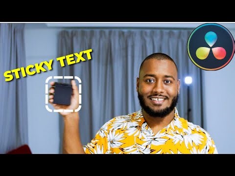 How to STICK TEXT to a Moving Object | DaVinci Resolve 18 Tracking Tutorial