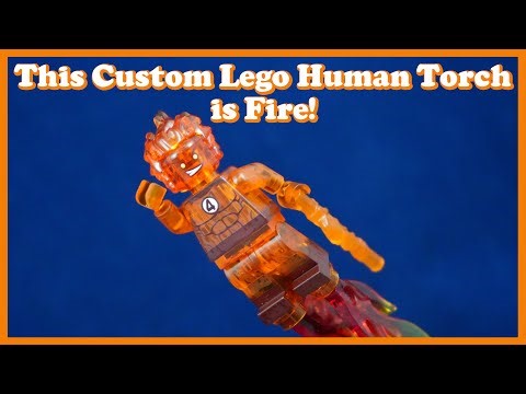 This Custom Lego Human Torch is Perfect! (Custom Lego Fantastic Four Minifig by MR. J)