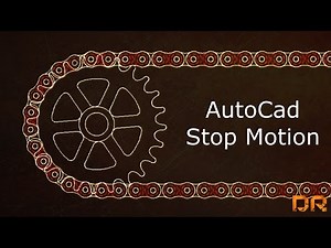 AutoCad: Stop Motion - Sprocket & Chain