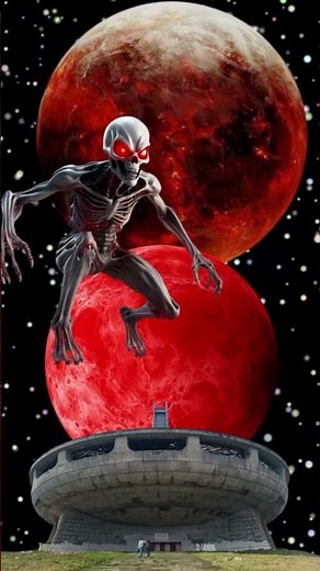 Alien 👽 landing #3dplanet #planet #starsize #earth