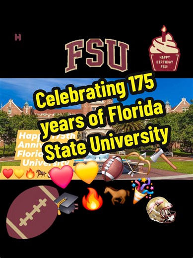 🎓🔥❤️💛🏹🪓 175 Years of Florida State University 🪓🏹💛❤️🔥🎓 From one proud Florida kid and yes, a lifelong Gators fan happy 175th Anniversary, FSU. Respect where it’s due. This legacy stretches from the strength of the ancient Seminole people to a modern powerhouse of academics, athletics, and culture. Founded in 1851, FSU isn’t just a university it’s a Florida cornerstone. From championship glory in garnet and gold to world-class programs that shine like Cinderella’s Castle at golden hour, 