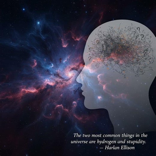 Harlan Ellison's Cosmic Truth: Hydrogen & Human Folly