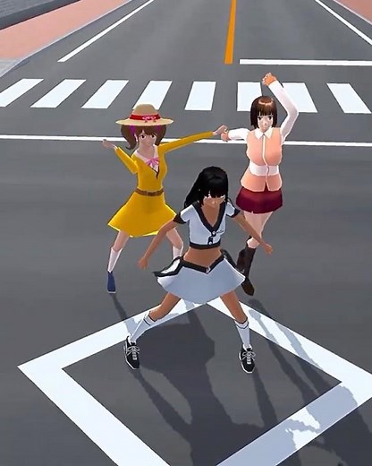 Joyful - Frog X Bad Apple (Remix) (Sakura School Simulator Version) (Rat Dance) (Dance HD Video)