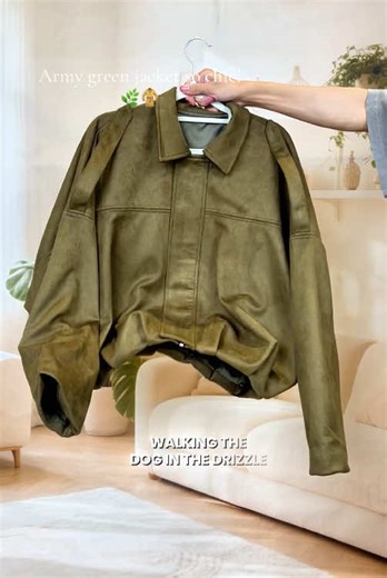 Chic Army Green Jacket for Women’s Casual Fashion