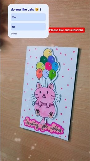 diy easy birthday card 💞🥰 #shorts #viral #taraartandcraft #happybirthdaycard #greetingcard #art #diy