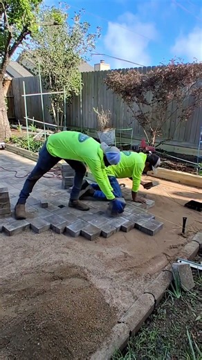 Clean paver install. Big Difference.