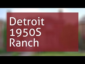 Detroit 1950S Ranch House Plans