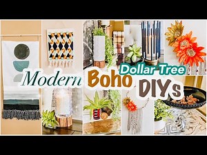 Modern Boho DIY Decor // Dollar Tree DIY // BOHO Decor