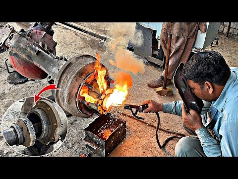 The Ultimate Truck Axle Repair ! Broken Axel Repair Process...!