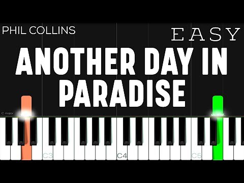 Phil Collins - Another Day In Paradise | EASY Piano Tutorial