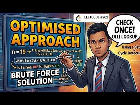 LeetCode 202 - Happy Number | Easy Approach & Solution Explained