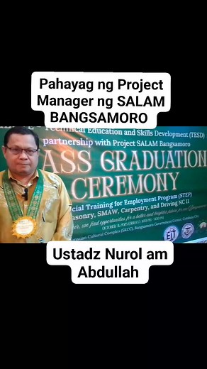 LOOK//A total of one hundred forty-seven (147) beneficiaries under the Project Strengthening Access to Livelihood Assistance for Marginalized (SALAM) Bangsamoro completed the Special Training for Employment Program (STEP) in a graduation ceremony held Friday, October 31, 2025 at the Shariff Kabunsuan Cultural Complex, Bangsamoro Government Center in Cotabato City. This program, in partnership with the Ministry of Basic, Higher and Technical Education–Technical Education and Skills Development (M