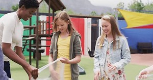 Diverse Female Teacher Happy Schoolchildren Cleaning Stock Footage Video (100% Royalty-free) 3626634137 | Shutterstock