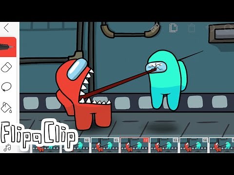 Among us Kill Animation | Flipaclip Animation tutorial