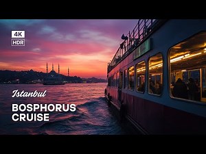 Magical Istanbul Bosphorus Cruise in 4K 🌊 | Ultra HD 60FPS Scenic Boat Tour