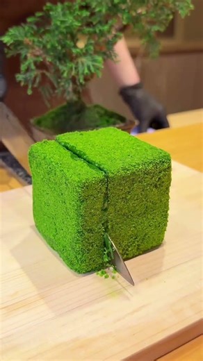 Japan's most luxurious matcha square cake 🍵