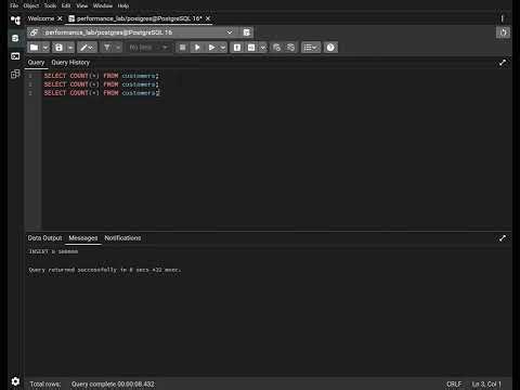 05 Displaying Test Data Generation for Customers and Orders in PostgreSQL