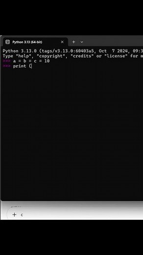 Multiple Assign | Python