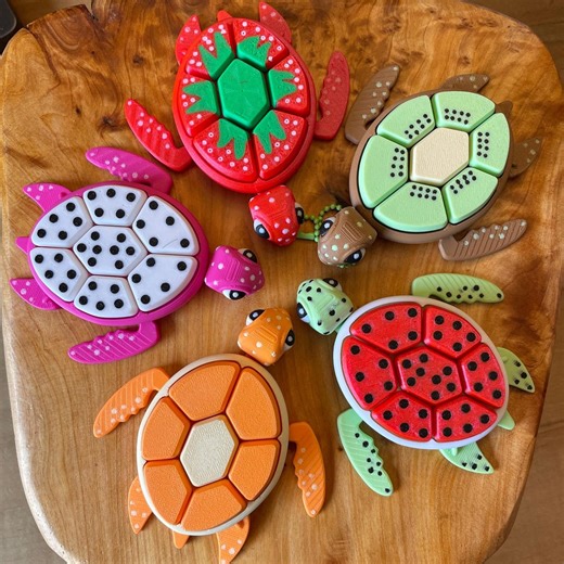Fruit Turtle Multi-key Sensory Clicker Fidget Toy - Satisfying Tactile Fun! - Etsy