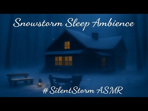 Snowstorm Sounds for Sleep ❄️ Deep Winter Wind ASMR Vol.3 | #SilentStormASMR