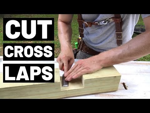 How To CUT CROSSLAPS (In Thick Lumber)