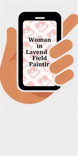 Woman in Lavender Field Painting Keychain PNG file | Build Your Next Drop #shorts