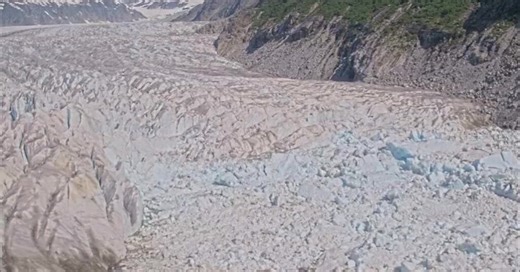 Alaskan River Reaches Record High From Melting Glacier