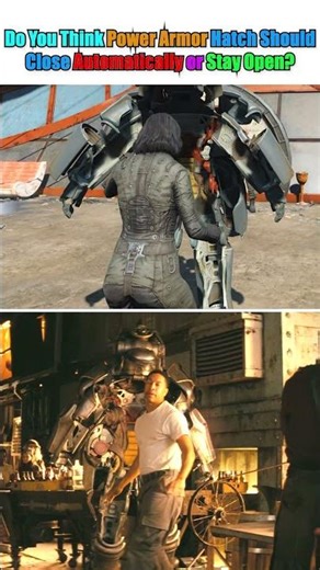 Do You Think Power Armor Hatch Should Close Automatically or Stay Open? #Fallout #FalloutTVShow