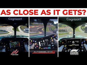 Recreating DRIVER'S EYE | Realistic and Immersive Cockpit Cam | F1 2021 vs Assetto Corsa vs AMS 2