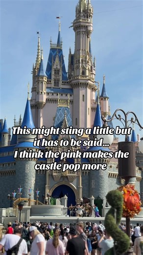 Pink or Grey? The Color Choice for Cinderella's Castle