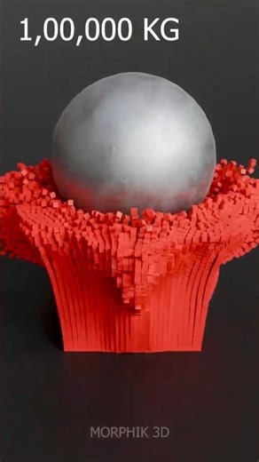 100,000 KG Impact vs Cube Blocks | Extreme Satisfying Physics Animation | Blender 3D Loop