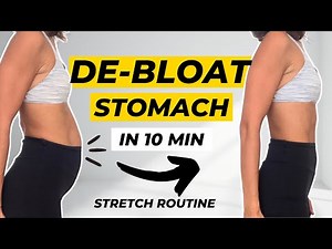 10 Min STOMACH DEBLOAT Stretch Routine | Reduce Bloating FAST, Flatten Your Belly & Relieve Gas