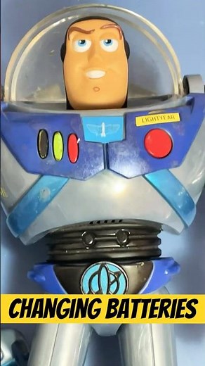 How to change search and rescue buzz Lightyear’s batteries ￼ #buzzlightyear #toystory #toys