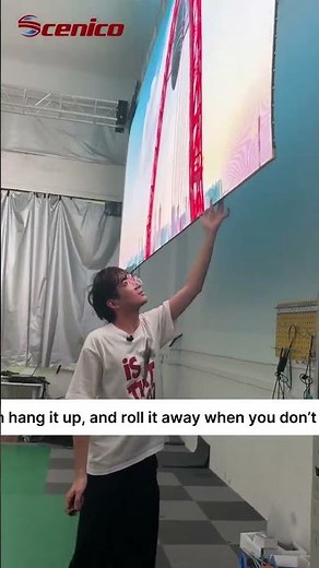 Flexible Rolling LED Screen—Easy Setup, Stunning Display #ledscreen #leddisplay# #technology